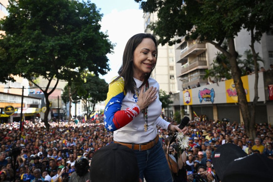 María Corina Machado Violently Intercepted after Opposition Rally in Caracas
