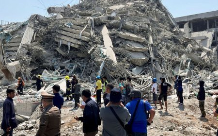 Terremoto de 7.7 en Tailandia: Video impactante muestra a trabajador atrapado en un edificio en pleno sismo
