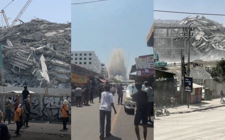 Desabamento de prédio em Bangkok após terremoto em Mianmar deixa pelo menos 3 mortos e centenas de desaparecidos