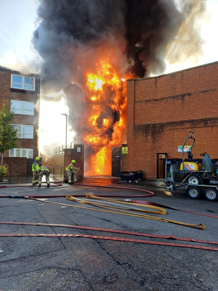 Fire at London power substation after massive blackout in Europe