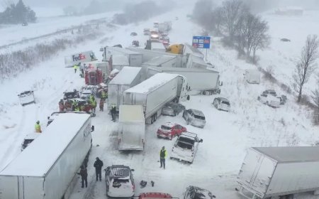 Massive 100-Vehicle Pileup Shuts Down Interstate 196 in Michigan