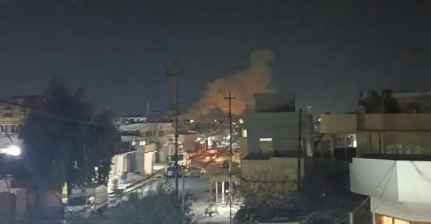 American helicopter attacks position near Popular Mobilization Forces in Rashidiya, north of Mosul, according to a security source in Nineveh
