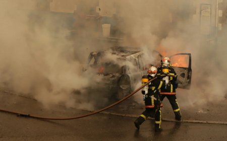 Initial disturbances in Geneva: Shop windows smashed and car set on fire amid growing unrest