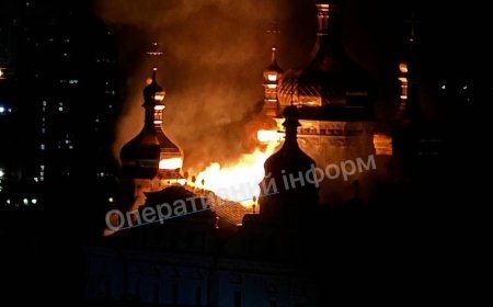 Kyiv under massive Russian air attack — Historic Kyiv-Pechersk Lavra, one of Ukraine’s most sacred sites, catches fire