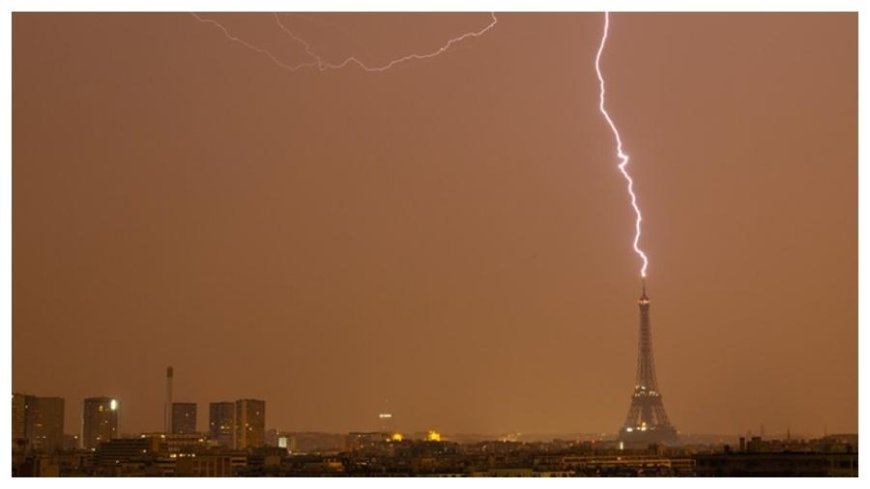 Titanic Storm Hits Western Europe: Paris and Amsterdam Experience Hours of Frenetic Lightning Activity as Extreme Cell Advances